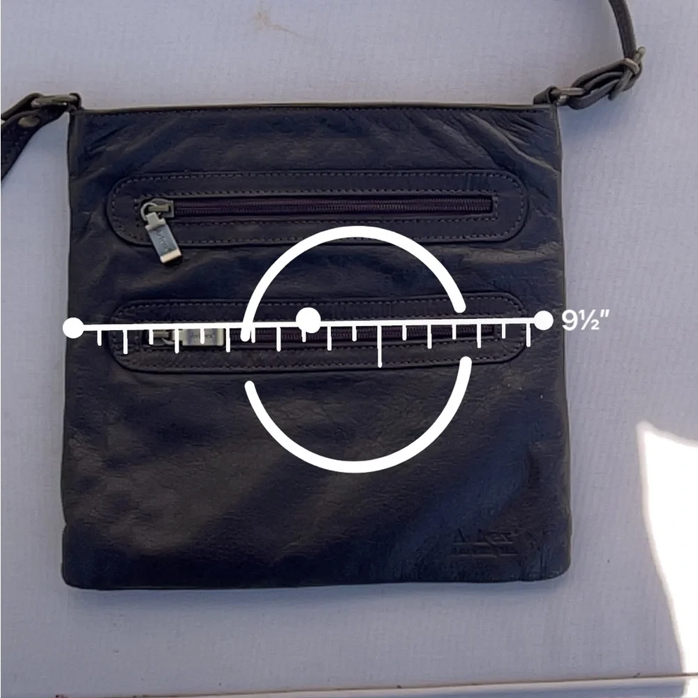 Avirex Brown Leather Crossbody Bag